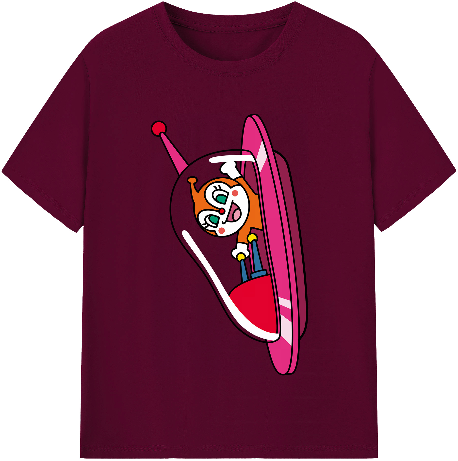 （画像用） アンパンマン Anpanman レディースカジュアルプリントTシャツ（綿100％）